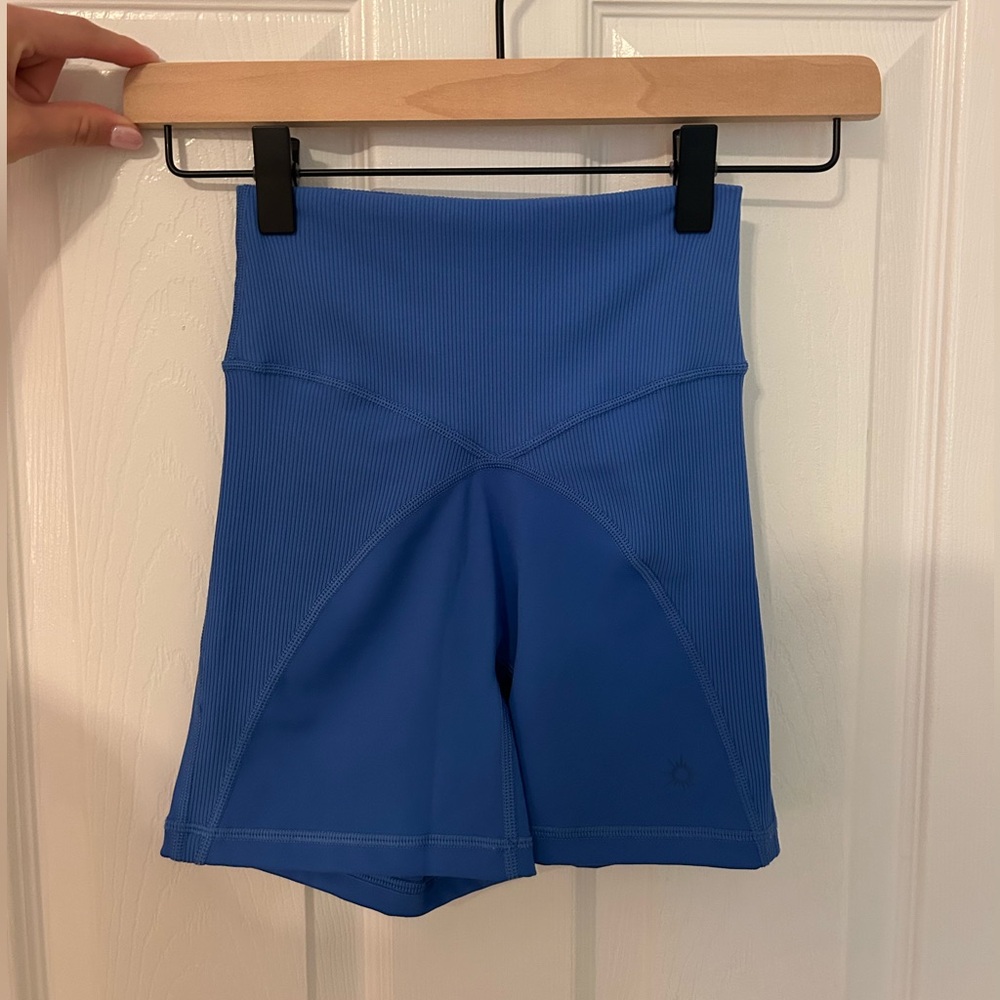 Aerie Offline Blue Biker Shorts